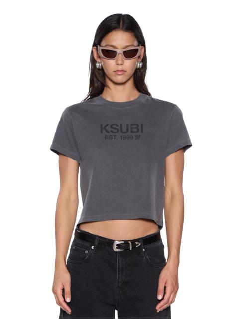 Ksubi SHRUNKEN SS TEE CHARCOAL