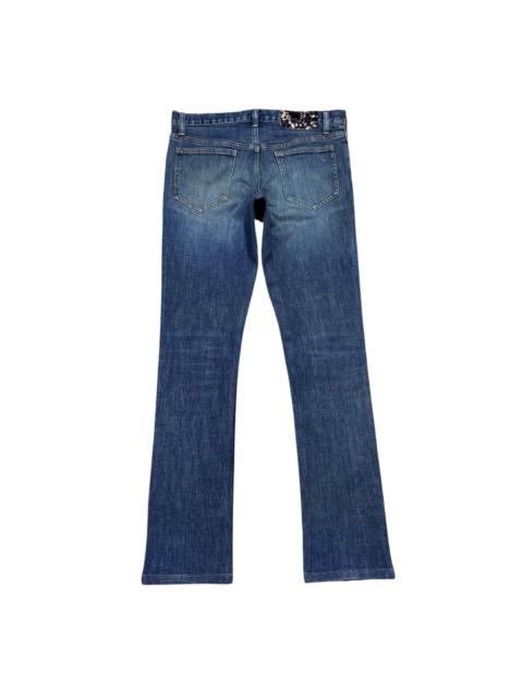 Other Designers Shellac Distressed Denim Low Flare Jeans