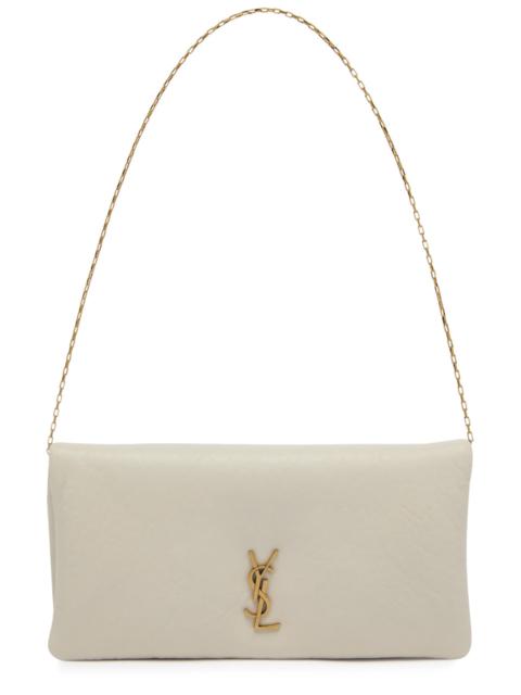 SAINT LAURENT Saint Laurent Calypso Mini Grained Leather Wallet-on-chain