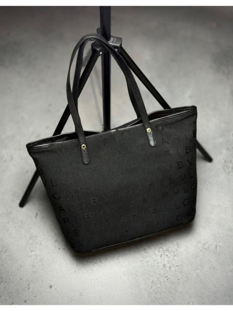 BVLGARI Bvlgari Black Monogram Handbag Tote Logomania Tote Bag y2k