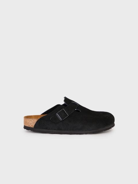 BIRKENSTOCK Slippers boston soft footbed Black