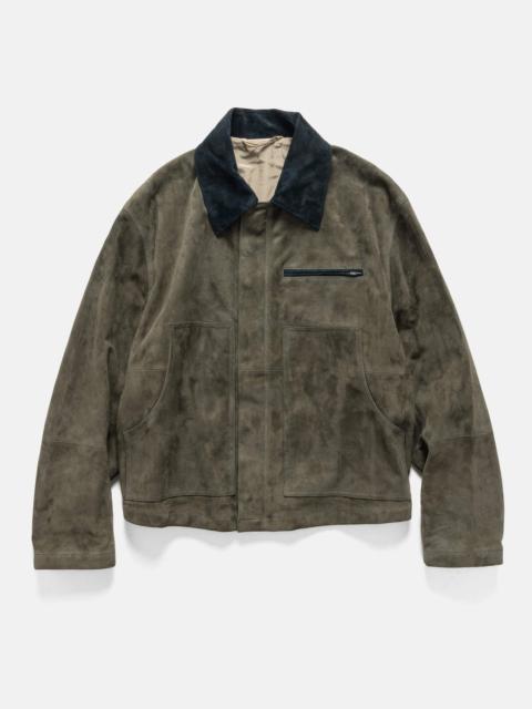 YOKE Goat Suede Work Jacket Khaki