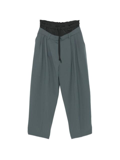 SYSTEM System Pleated Drawstring Trousers