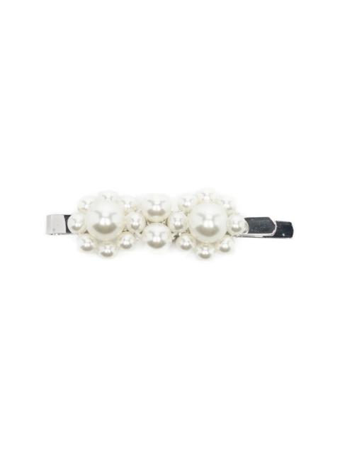 Simone Rocha LARGE FLOWER HAIR CLIP - PEARL