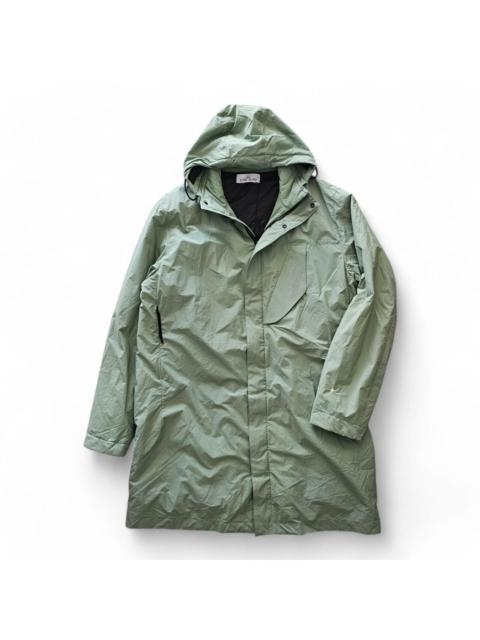 Stone Island Primaloft Insulation Hooded Fishtail Parka - Fabric - Green