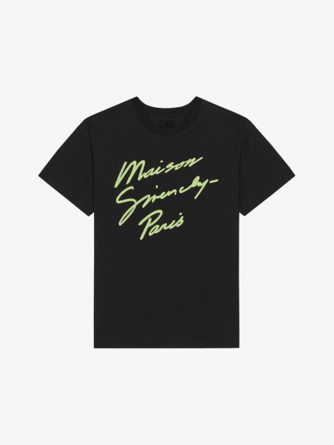 Givenchy Givenchy Black Maison Givenchy Print T-Shirt