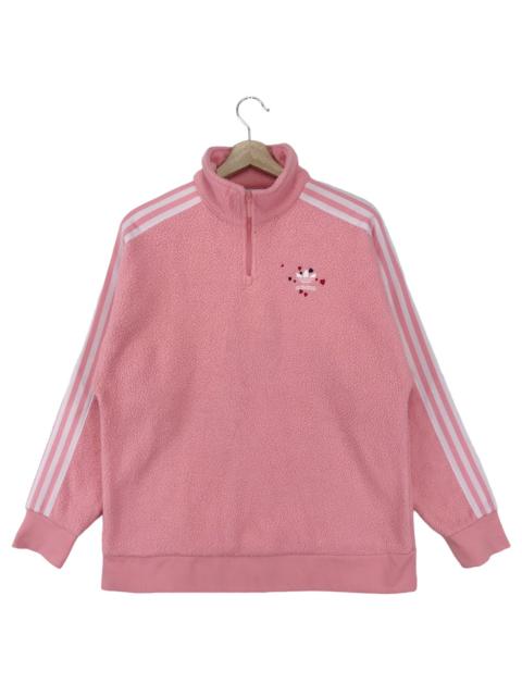 adidas Adidas Pink Deep Pile Fleece Sweater
