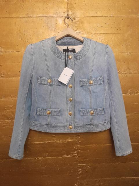 Balmain bALMAIN Cotton Denim Spencer Jacket