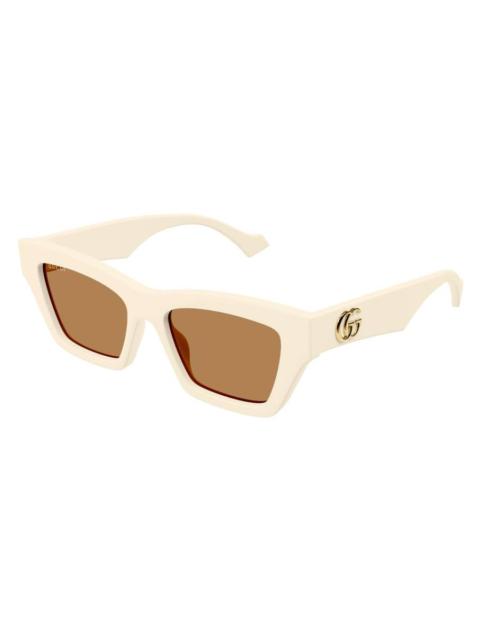 GUCCI Gucci Brown Cat Eye Ladies Sunglasses GG1753S 035 53