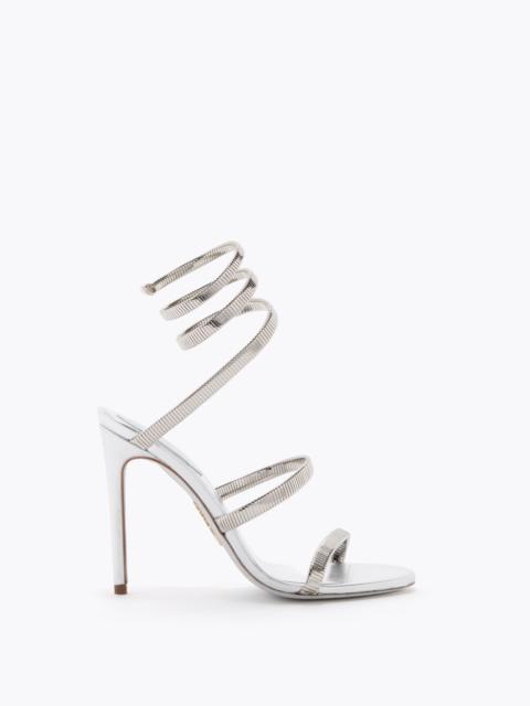 RENE CAOVILLA Juniper Metal Silver Sandal 105