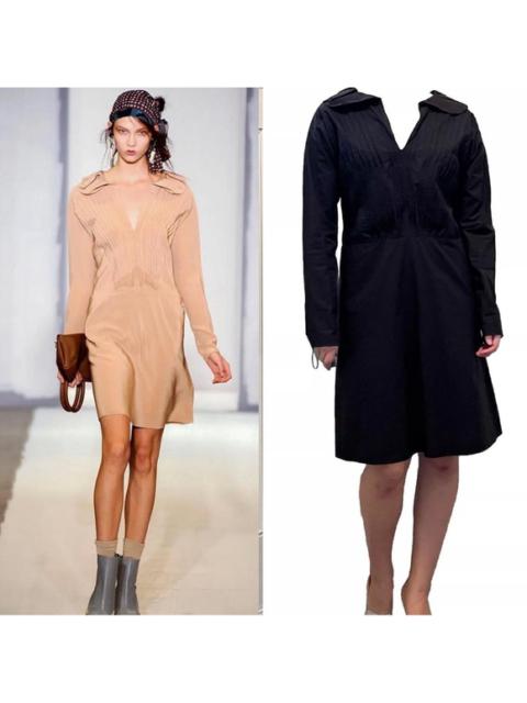 Marni Vintage Marni Runway SS 2009 Pleated Shirt Dress Black