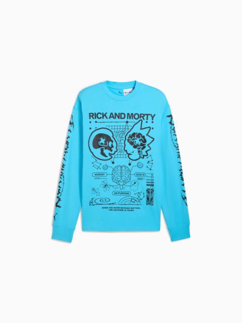PUMA PUMA x RICK AND MORTY Men's Long Sleeve Basketball Tee