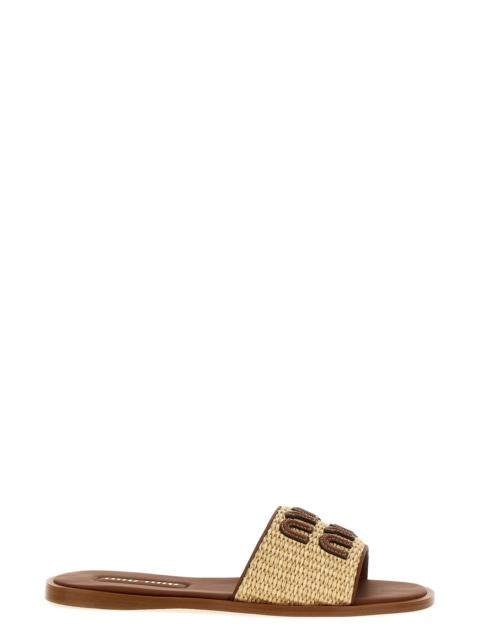 Miu Miu Logo sandals
