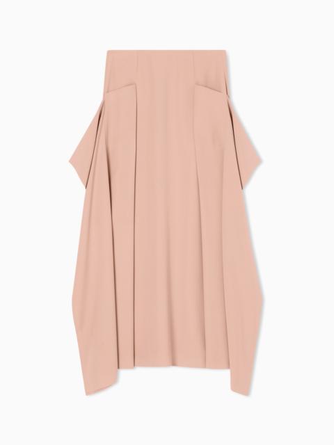 GIORGIO ARMANI LONG TECHNICAL CADY SKIRT