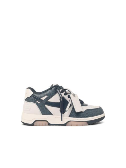 Off-White Off-White 'Out Of Office' White And Blue Leather Sneakers Men