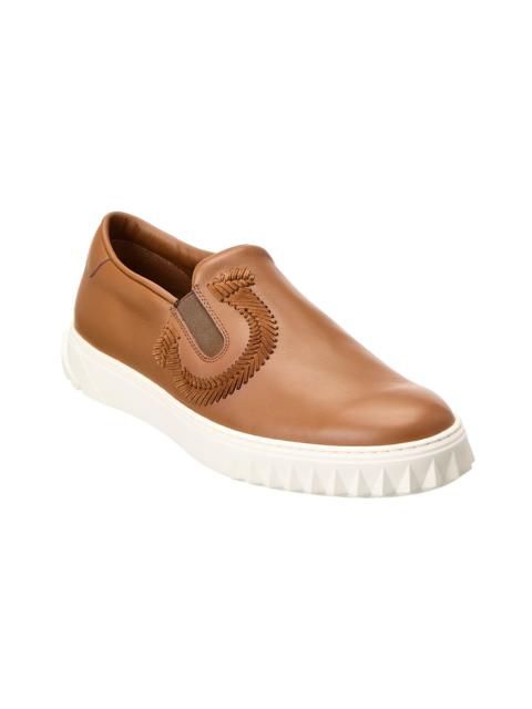 FERRAGAMO Ferragamo Lexus Leather Slip-On Sneaker
