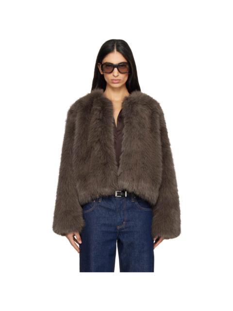 Citizens of Humanity Brown Esme Faux-Fur Jacket