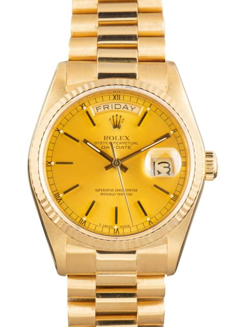 ROLEX Used Rolex Day-Date Champagne Dial 18038