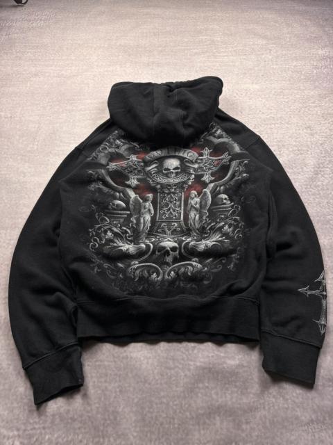 Other Designers Japanese Brand - Vintage LGB IfSixWasNine Style Skull Print Spiral Hoodie