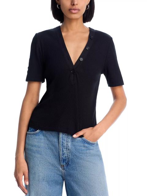 DEREK LAM 10 CROSBY Adrian Ribbed Tee