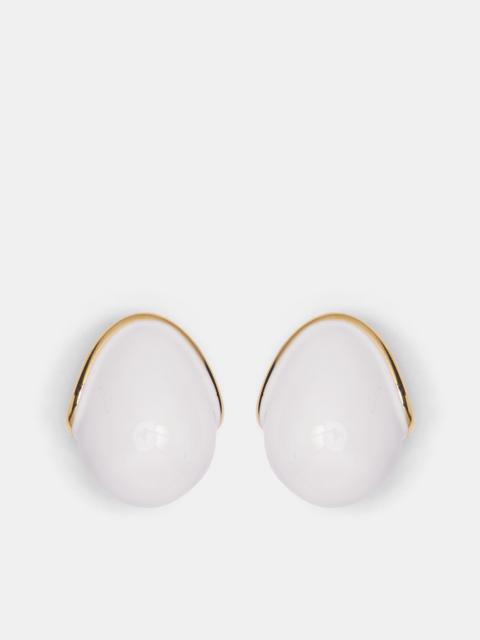JACQUEMUS Brass Rond-Carré Raisin Earrings