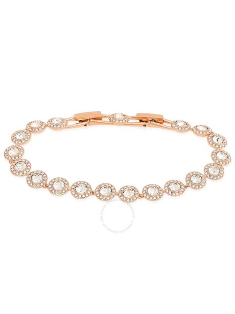 Swarovski - Swarovski Ladies Angelic Gold-Tone Plated Round Cut Pave Bracelet, Size M