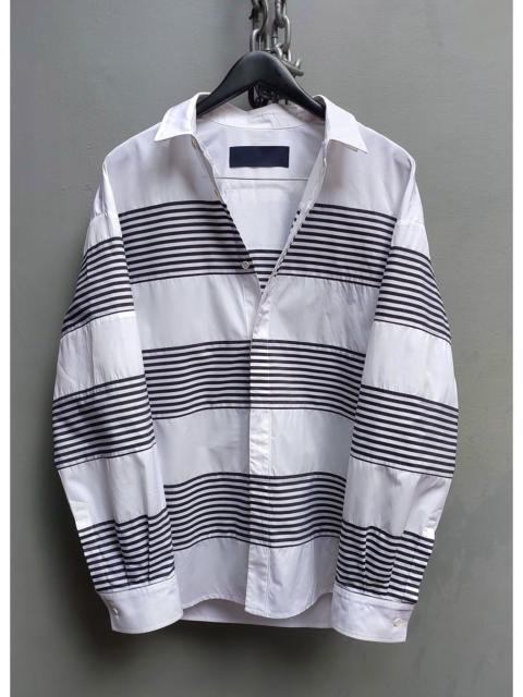 JUUN.J Juun J Striped Panel Button-Down Shirt