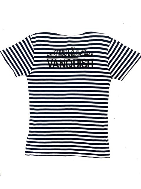 Other Designers Vanquish - Japanese Vanquish Stripe Prison V-Neck Endless King's Army