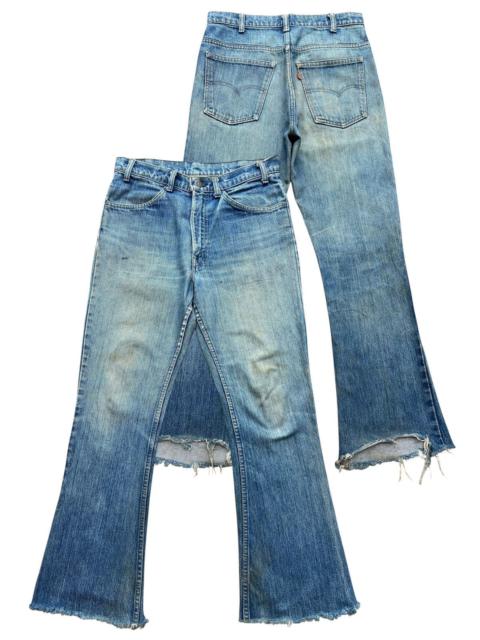 Levi's Vintage 70s Levi’s 646 Orange Bootcut Distressed Denim Jeans