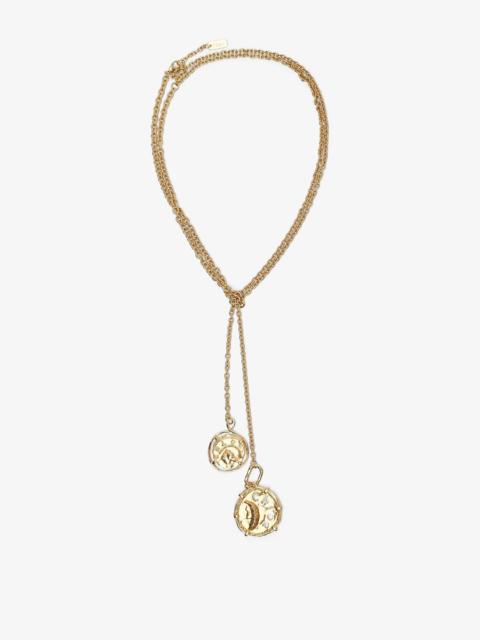Chloé Vintage gold charms necklace