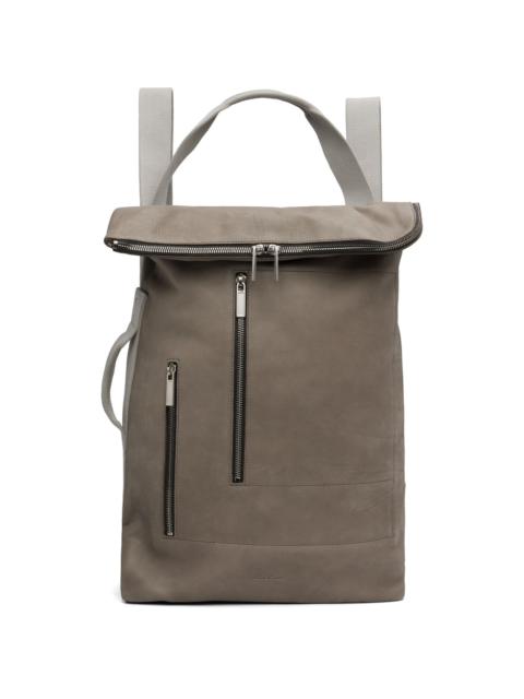 Rick Owens Gray & Off-White Concordians Cargo Backpack