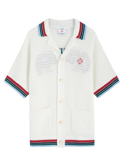 Casablanca Crotchet-knit Cotton Shirt