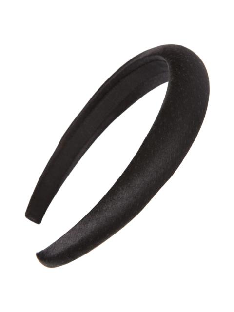 Jennifer Behr Jennifer Behr Tori Hammered Silk Headband in Black at Nordstrom
