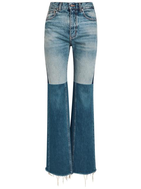 Chloe Patchwork Flared-leg Jeans