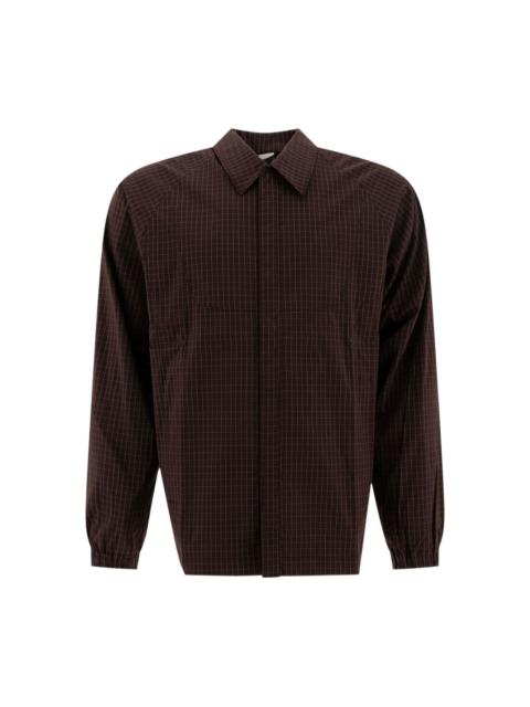 GR10K grid-pattern shirt