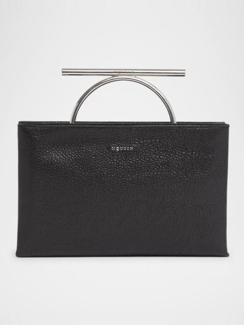 Crossbar Leather Clutch Bag