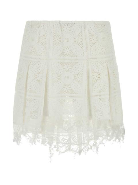 Loewe Loewe Paula's Ibiza Women White Lace Paula S Ibiza Shorts
