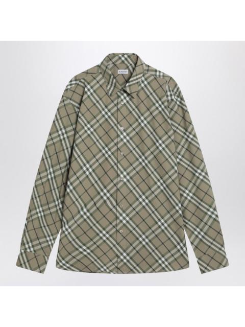Burberry Burberry Saxon Green Check-Patterned Shirt Men
