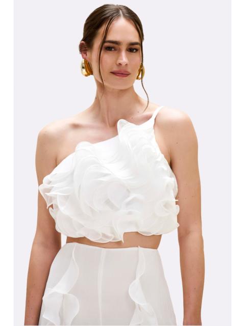 PatBO CHIFFON WONDERLAND FLUTTER TOP