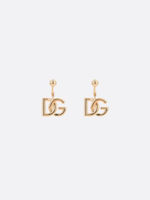 Dolce & Gabbana DG LOGO BRASS EARRINGS