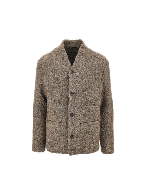 EMPORIO ARMANI Emporio Armani Bouclé Wool-blend Jacket Beige