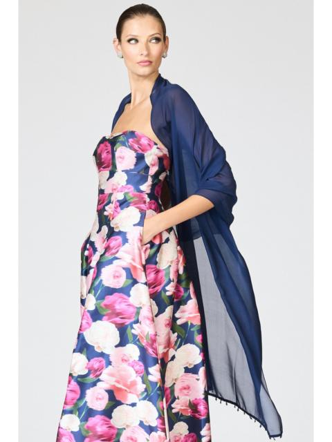 SACHIN & BABI EMBELLISHED EMMY SCARF - OCEAN BLUE