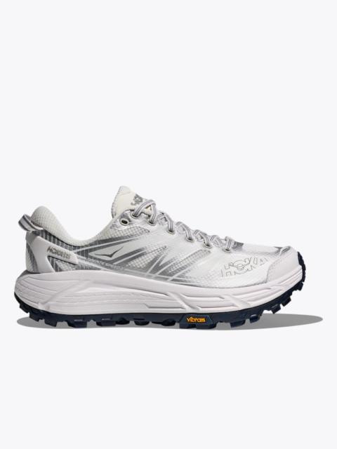 HOKA Mafate Speed 2 Shoes in White/Silver