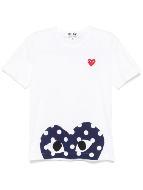 Comme des Garçons PLAY Bottom Polka Dot Heart Tee Unisex