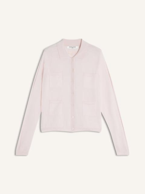 Maison Kitsuné SILK BLEND SHORT CARDIGAN