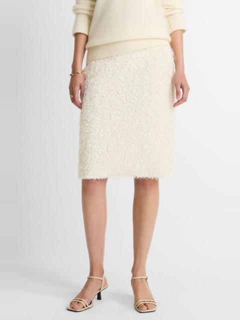Vince Vince Feathery Fringe Skirt in Light Cream at Nordstrom