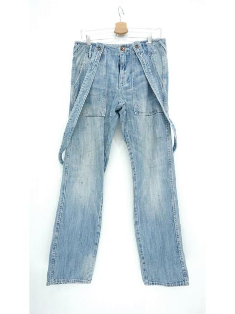 Other Designers Japanese Brand - Japan GLOBAL WORK Suspender Painter Fatigue Jeans