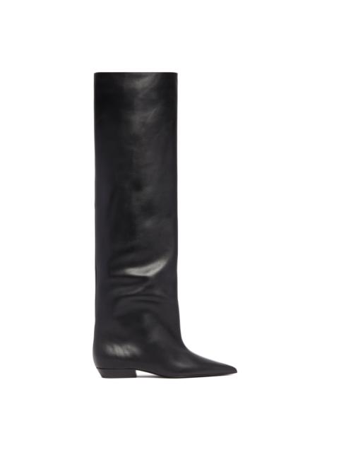 Jil Sander Black Leather Over-the-Knee Boots