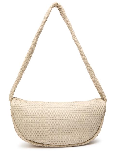 ST. AGNI ST. Agni Latice Weave Crescent Leather Shoulder bag