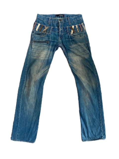 Other Designers Japanese Brand - DOMINATE HANDCRAFTED JEANS DOUBLE WAIST DESIGN RARE